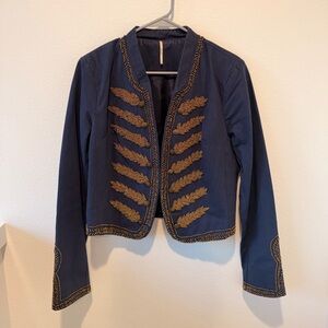 Free People Embellished Band Jacket